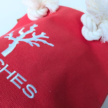 画像をギャラリービューアに読み込む, BRANCHES オリジナル トートバッグ *珊瑚刺繍入り*スカーレット~白刺繍