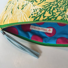 画像をギャラリービューアに読み込む, ポーチ Mサイズ *珊瑚柄(イエロー)