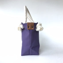 画像をギャラリービューアに読み込む, BRANCHES オリジナル トートバッグS *珊瑚刺繍入り*パープル(白刺繍、白紐)