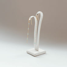 画像をギャラリービューアに読み込む, エメラルドチェーンピアス