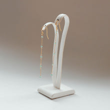 画像をギャラリービューアに読み込む, エメラルドチェーンピアス