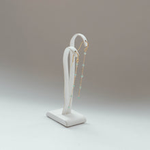 画像をギャラリービューアに読み込む, エメラルドチェーンピアス