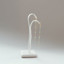 画像をギャラリービューアに読み込む, エメラルドチェーンピアス