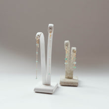 画像をギャラリービューアに読み込む, エメラルドチェーンピアス