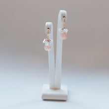 画像をギャラリービューアに読み込む, オレンジムーンストーンのブーケピアス