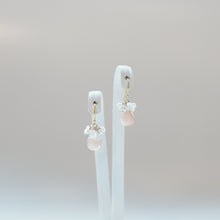 画像をギャラリービューアに読み込む, オレンジムーンストーンのブーケピアス