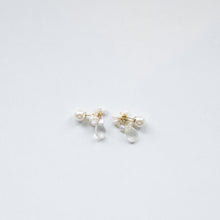 画像をギャラリービューアに読み込む, ブルームーンストーンのブーケピアス/ポスト