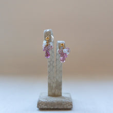 画像をギャラリービューアに読み込む, トルマリンとオパールのブーケピアス/ポスト