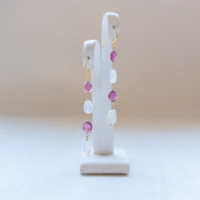 画像をギャラリービューアに読み込む, オパールとトルマリンのピアス