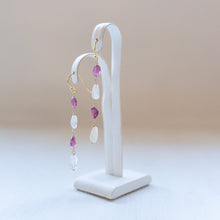 画像をギャラリービューアに読み込む, オパールとトルマリンのピアス