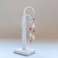 画像をギャラリービューアに読み込む, オパールとトルマリンのピアス