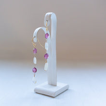 画像をギャラリービューアに読み込む, オパールとトルマリンのピアス