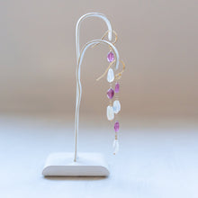 画像をギャラリービューアに読み込む, オパールとトルマリンのピアス