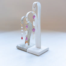 画像をギャラリービューアに読み込む, オパールとトルマリンのピアス