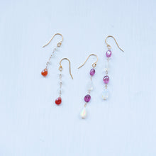 画像をギャラリービューアに読み込む, オパールとトルマリンのピアス