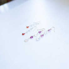 画像をギャラリービューアに読み込む, オパールとトルマリンのピアス