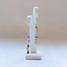 画像をギャラリービューアに読み込む, トルマリン チェーンピアス/グリーン