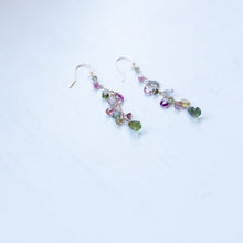 画像をギャラリービューアに読み込む, トルマリン チェーンピアス/グリーン