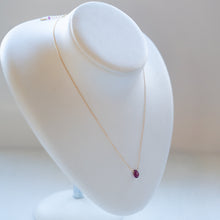 画像をギャラリービューアに読み込む, 【10月誕生石】トルマリンのネックレス/ペアシェイプ