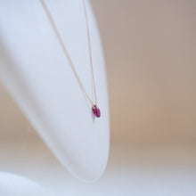 画像をギャラリービューアに読み込む, 【10月誕生石】トルマリンのネックレス/ペアシェイプ