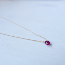 画像をギャラリービューアに読み込む, 【10月誕生石】トルマリンのネックレス/ペアシェイプ