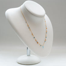 画像をギャラリービューアに読み込む, ✨NEW【11月誕生石】ブルートパーズ・リーフカット/粒々ネックレス