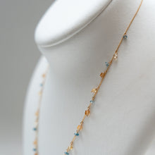 画像をギャラリービューアに読み込む, ✨NEW【11月誕生石】ブルートパーズ・リーフカット/粒々ネックレス