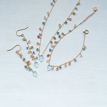 画像をギャラリービューアに読み込む, ✨NEW【11月誕生石】ブルートパーズのリーフカット/粒々ブレスレット