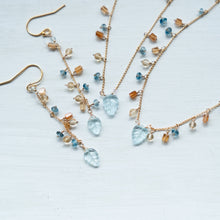 画像をギャラリービューアに読み込む, ✨NEW【11月誕生石】ブルートパーズのリーフカット/粒々ブレスレット