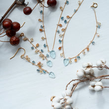 画像をギャラリービューアに読み込む, ✨NEW【11月誕生石】ブルートパーズのリーフカット/粒々ブレスレット