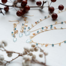 画像をギャラリービューアに読み込む, ✨NEW【11月誕生石】ブルートパーズのリーフカット/粒々ブレスレット