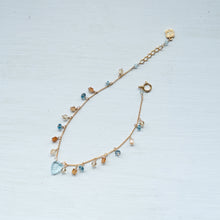画像をギャラリービューアに読み込む, ✨NEW【11月誕生石】ブルートパーズのリーフカット/粒々ブレスレット