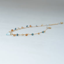 画像をギャラリービューアに読み込む, ✨NEW【11月誕生石】ブルートパーズのリーフカット/粒々ブレスレット
