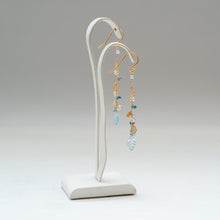 画像をギャラリービューアに読み込む, ✨NEW【11月の誕生石】ブルートパーズのリーフカット/チェーンピアス