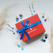 画像をギャラリービューアに読み込む, 【12月誕生石】ターコイズ ブーケピアス