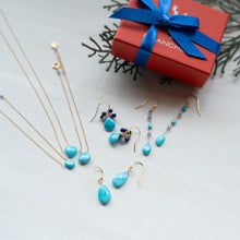 画像をギャラリービューアに読み込む, 【12月誕生石】ターコイズ ブーケピアス