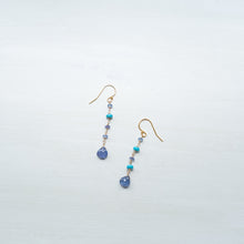 画像をギャラリービューアに読み込む, 【12月誕生石】タンザナイト ロングピアス