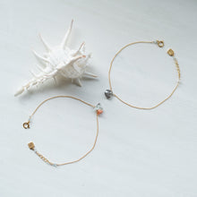 画像をギャラリービューアに読み込む, ✨NEW【3月誕生石】 アクアマリン・珊瑚チャームブレスレット