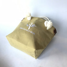 画像をギャラリービューアに読み込む, BRANCHES オリジナル トートバッグМ *珊瑚刺繍入り*サンドベージュ(白刺繍、白紐)