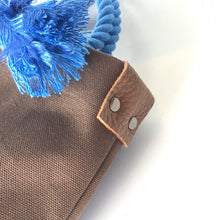 画像をギャラリービューアに読み込む, BRANCHES オリジナル トートバッグS *珊瑚刺繍入り*ココア(青刺繍、青紐)
