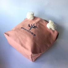 画像をギャラリービューアに読み込む, BRANCHES オリジナル トートバッグМ *珊瑚刺繍入り*シェルピンク(グレー刺繍、白紐)