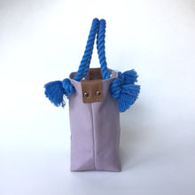 画像をギャラリービューアに読み込む, BRANCHES オリジナル トートバッグ *珊瑚刺繍入り*ウィステリア(グレー刺繡、青紐)