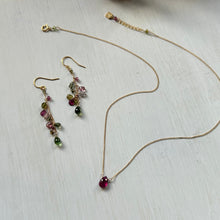 画像をギャラリービューアに読み込む, 【10月誕生石】トルマリンのネックレス/ペアシェイプ