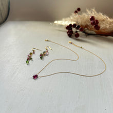 画像をギャラリービューアに読み込む, 【10月誕生石】トルマリンのネックレス/ペアシェイプ