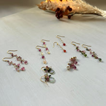 画像をギャラリービューアに読み込む, ウォーターメロントルマリン/ブーケピアス