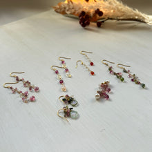 画像をギャラリービューアに読み込む, オパールとトルマリンのピアス