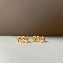 画像をギャラリービューアに読み込む, 🔹サージカルステンレス🔹 コーラルフープピアス/ゴールドメッキ