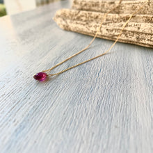 画像をギャラリービューアに読み込む, 【10月誕生石】トルマリンのネックレス/ペアシェイプ