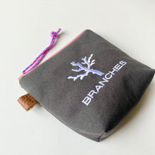画像をギャラリービューアに読み込む, NEW✨ 珊瑚ロゴ刺繍ポーチ Sサイズ(チャコール)