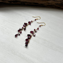 画像をギャラリービューアに読み込む, ✨NEW【1月誕生石】ガーネットチェーンピアス/ロング